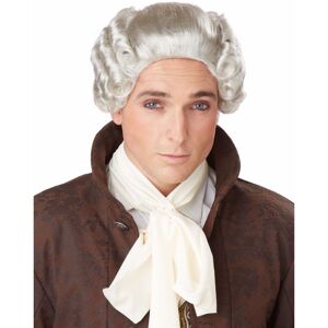 California Costume Collections 18th Century Peruke Grey Judge Colonial Men Costume Wig California Costume Collections 18th Century Peruke Grey Judge Colonial Men Costume Wig