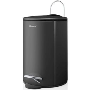 Blomus Tubo Pedal Bin Made Of Powder-Coated Steel, Anthracite, 3 L Capacity, Sma Blomus Tubo Pedal Bin Made Of Powder-Coated Steel, Anthracite, 3 L Capacity, Sma