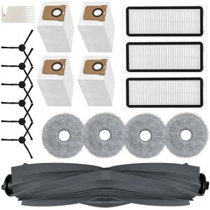 Sodial 3x(For L20 Ultra Robot Vacuum Cleaners Main Side Brush Hepa Mop Cloth4219 Sodial 3x(For L20 Ultra Robot Vacuum Cleaners Main Side Brush Hepa Mop Cloth4219