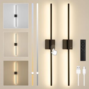 2 Pack Battery Operated Led Wall Lights Indoor 100cm Usb Rechargeable Led Wall S 2 Pack Battery Operated Led Wall Lights Indoor 100cm Usb Rechargeable Led Wall S