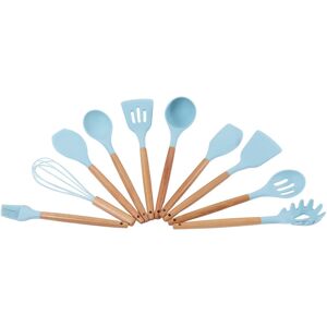 .›12pcs/set Kitchen Utensil Set Non Stick Cooking Utensils Wooden Handle Silicon .›12pcs/set Kitchen Utensil Set Non Stick Cooking Utensils Wooden Handle Silicon
