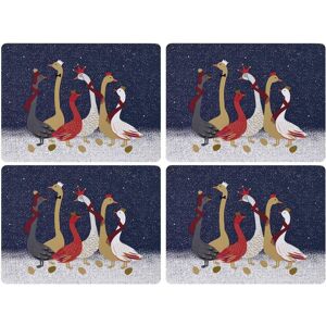 Portmeirion Home & Gifts X0010648946 Geese Placemats S/4 (S) Boxed Set, Blue/gol Portmeirion Home & Gifts X0010648946 Geese Placemats S/4 (S) Boxed Set, Blue/gol