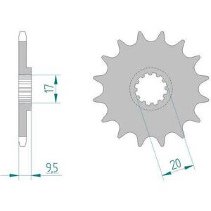 Afam Sx 85 / Tc 85 / Mc 85 - 14 Tooth Steel Sprocket / 94202-14 Afam Sx 85 / Tc 85 / Mc 85 - 14 Tooth Steel Sprocket / 94202-14