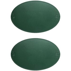 Sodial 4x(Retro Pu Placemat European French Oval Insulation Mat Ins And5618 Sodial 4x(Retro Pu Placemat European French Oval Insulation Mat Ins And5618