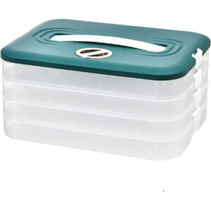 Sodial 2x(Dumplings Box Storage Box Refrigerator Dumpling Freezing Multi-Layer7139 Sodial 2x(Dumplings Box Storage Box Refrigerator Dumpling Freezing Multi-Layer7139