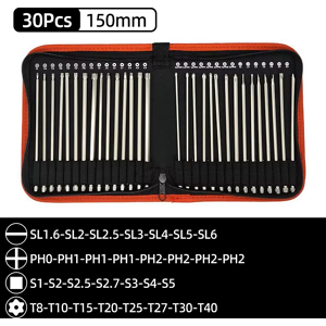 Does Not Apply 30pcs Set 100/150mm S2 Steel Magnetic Screwdriver Bits 1/4 Inch Hex Shank Power Does Not Apply 30pcs Set 100/150mm S2 Steel Magnetic Screwdriver Bits 1/4 Inch Hex Shank Power