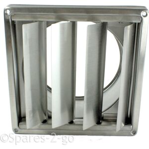 Universal Stainless Steel Wall Air Conditioning External Vent Outlet Gravity Flaps 6" Universal Stainless Steel Wall Air Conditioning External Vent Outlet Gravity Flaps 6"