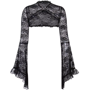 Does Not Apply Punk Bolero Shrug Top Trad Goth Black Shawls Flared Sleeve Cover Wraps For Eveni Does Not Apply Punk Bolero Shrug Top Trad Goth Black Shawls Flared Sleeve Cover Wraps For Eveni