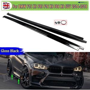 For Bmw X5m F85 F15 X6m F86 F16 Gloss Black Side Skirt Extension Blade Lip 14-18 For Bmw X5m F85 F15 X6m F86 F16 Gloss Black Side Skirt Extension Blade Lip 14-18