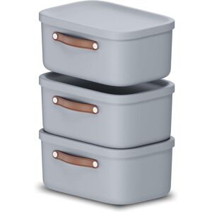 Storage Box 12l, Rotho Maloja Plastic Storage Bin With Lid - Light Blue (3 Pack) Storage Box 12l, Rotho Maloja Plastic Storage Bin With Lid - Light Blue (3 Pack)