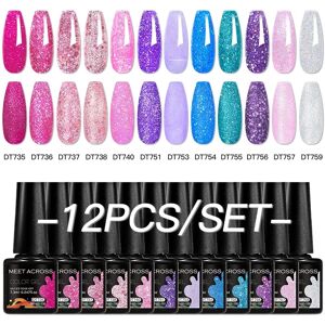 Does Not Apply 12 Pieces Gel Nail Polish Set 7.3ml Pink Blue Neon Macaron Color P Does Not Apply 12 Pieces Gel Nail Polish Set 7.3ml Pink Blue Neon Macaron Color P