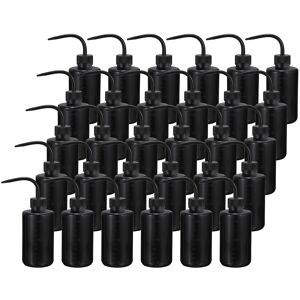 Uxcell 30 Pcs Wash Bottle 250ml 8oz Plastic Squeeze Lash Water Bottle Black Uxcell 30 Pcs Wash Bottle 250ml 8oz Plastic Squeeze Lash Water Bottle Black