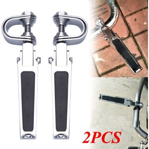 Wib U-Clamp Motorcycle Foot Pegs Rests Highway Engine 1\"-1-1/4\" Crash Bar Foldable Wib U-Clamp Motorcycle Foot Pegs Rests Highway Engine 1\"-1-1/4\" Crash Bar Foldable