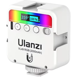 Does Not Apply Ulanzi Vl49 Full Color Rgb Led Video Light 2500k-9000k 800lux Magnetic Mini Fill Does Not Apply Ulanzi Vl49 Full Color Rgb Led Video Light 2500k-9000k 800lux Magnetic Mini Fill