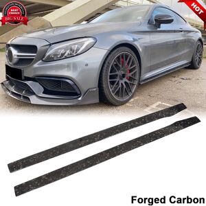 Carmotoring For Benz W205 C205 C250 C300 C43 C63 Forged Carbon Side Skirts Extension Lip Carmotoring For Benz W205 C205 C250 C300 C43 C63 Forged Carbon Side Skirts Extension Lip
