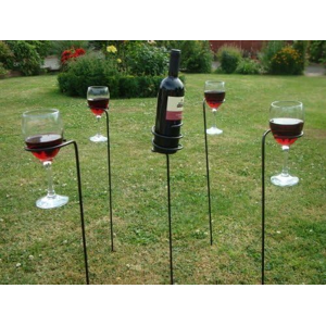 Does Not Apply Garden Wine And Glass Holder - These Wine Bottle Glass Holders Are Ideal For You Does Not Apply Garden Wine And Glass Holder - These Wine Bottle Glass Holders Are Ideal For You