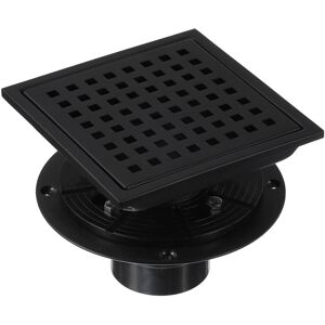 Uxcell 6 Inch Square Shower Drain, 304 Stainless Steel Floor Drain Matte Black Uxcell 6 Inch Square Shower Drain, 304 Stainless Steel Floor Drain Matte Black