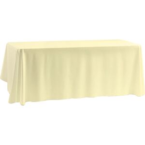 Time To Sparkle 5pcs 70 X 144 Inch (Rectangle) Ivory Polyester Table Cloth Cover Time To Sparkle 5pcs 70 X 144 Inch (Rectangle) Ivory Polyester Table Cloth Cover
