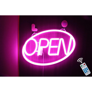 Does Not Apply 16 X 10 Inch Led Neon Light Up Open Sign With Remote Timer, Large Outdoor Usb Po Does Not Apply 16 X 10 Inch Led Neon Light Up Open Sign With Remote Timer, Large Outdoor Usb Po
