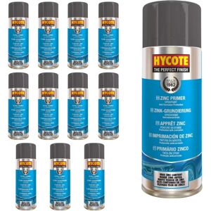 Hycote Fast Drying Zinc Primer Aerosol Spray Paint - Prevent Corrosion 400ml *12 Hycote Fast Drying Zinc Primer Aerosol Spray Paint - Prevent Corrosion 400ml *12