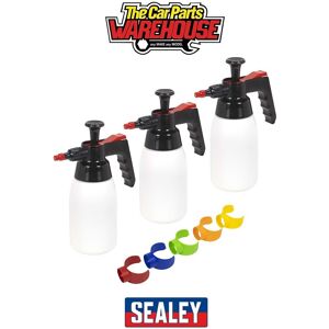 Sealey Scsgcombo Premium Pressure Solvent Sprayers & Colour-Coded Caps Combo Sealey Scsgcombo Premium Pressure Solvent Sprayers & Colour-Coded Caps Combo