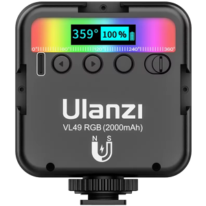 Does Not Apply Ulanzi Vl49 Full Color Rgb Led Video Light 2500k-9000k 800lux Magnetic Mini Fill Does Not Apply Ulanzi Vl49 Full Color Rgb Led Video Light 2500k-9000k 800lux Magnetic Mini Fill