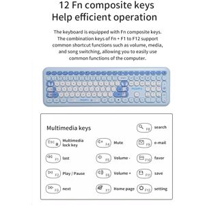 (Green)Wireless Keyboard And Mouse Set 110-Key Full Size -Slim 2.4ghz^ (Green)Wireless Keyboard And Mouse Set 110-Key Full Size -Slim 2.4ghz^