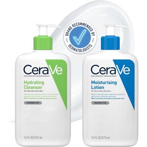 Care+ Face & Body Routine For Dry Skin, Hydrating Cleanser & Moisturising Lotion 473ml Care+ Face & Body Routine For Dry Skin, Hydrating Cleanser & Moisturising Lotion 473ml