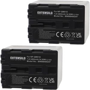Extensilo 2x Battery For Sony Dcr-Trv70 Dcr-Trv6e Dcr-Trv725e Dcr-Trv725 4800mah Extensilo 2x Battery For Sony Dcr-Trv70 Dcr-Trv6e Dcr-Trv725e Dcr-Trv725 4800mah