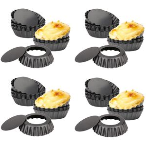 Sodial 52 Pcs Egg Tart Molds, 3inch Tart Pans Removable Bottom, Cupcake Cake7281 Sodial 52 Pcs Egg Tart Molds, 3inch Tart Pans Removable Bottom, Cupcake Cake7281
