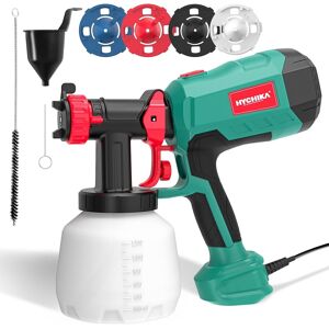 Hychika Better Tools For Better Life Hychika Paint Sprayer For Walls And Ceilings, 600w Hvlp Paint Spray Gun, 1200ml Hychika Better Tools For Better Life Hychika Paint Sprayer For Walls And Ceilings, 600w Hvlp Paint Spray Gun, 1200ml