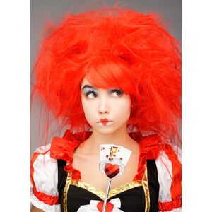 Struts Fancy Dress Womens Red Backcombed Queen Of Hearts Fairytale Fancy Dress Cosplay Wig Struts Fancy Dress Womens Red Backcombed Queen Of Hearts Fairytale Fancy Dress Cosplay Wig