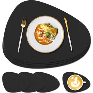 Silicone Place Mats And Coaster Set Of 4, Heat Resistant 450 °f, Non-Slip Textur Silicone Place Mats And Coaster Set Of 4, Heat Resistant 450 °f, Non-Slip Textur