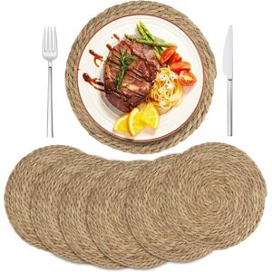 6pack Woven Placemats Wicker Water Hyacinth Braided Placemats,Heat Resistant Dur 6pack Woven Placemats Wicker Water Hyacinth Braided Placemats,Heat Resistant Dur
