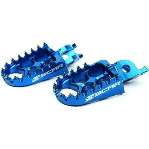 Crf / Kxf - Pair Of Footrests Scar Blue S3515b Crf / Kxf - Pair Of Footrests Scar Blue S3515b