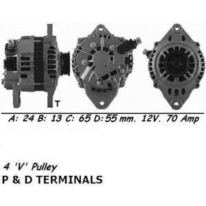 Genuine Wai Alternator 70 Amp For Mazda Mx5 Bpze 1.8 Litre (06/2001-12/2005) Genuine Wai Alternator 70 Amp For Mazda Mx5 Bpze 1.8 Litre (06/2001-12/2005)