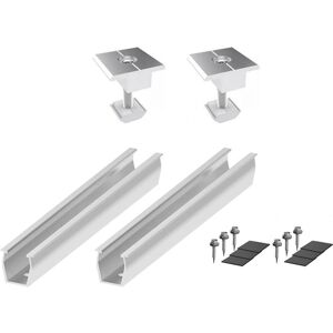 Sodial 2x(Solar Panel Mount Bracket Rails Clamp Fastening Module Mount Mounting Pv7397 Sodial 2x(Solar Panel Mount Bracket Rails Clamp Fastening Module Mount Mounting Pv7397