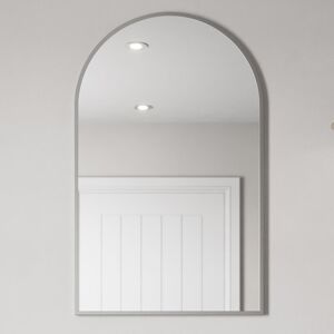 Affine 500 X 800mm Chrome Wall Mounted Bathroom Mirror Framed Modern Arched Design Affine 500 X 800mm Chrome Wall Mounted Bathroom Mirror Framed Modern Arched Design