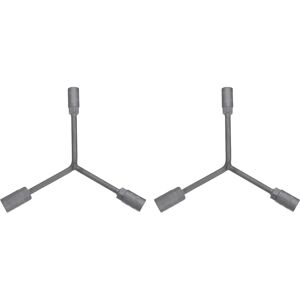 Uxcell 2pcs Y-Shaped 3 Way Socket Wrench 14/17/19mm Long Y-Type 6 Point Socket, Grey Uxcell 2pcs Y-Shaped 3 Way Socket Wrench 14/17/19mm Long Y-Type 6 Point Socket, Grey