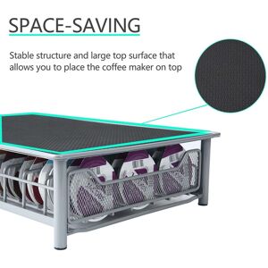 Au (Gray)Coffee Pod Storage Drawer Holding 60 Pods Coffee Capsule Storage Au (Gray)Coffee Pod Storage Drawer Holding 60 Pods Coffee Capsule Storage