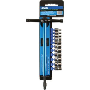T-Handle Alldrive Socket Set 1/4"D 11pc - Laser 6902 New T-Handle Alldrive Socket Set 1/4"D 11pc - Laser 6902 New