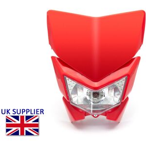 Alchemy Parts Red Motorbike Headlight Mask Headlamp Supermoto Enduro Motocross Easy Fit Alchemy Parts Red Motorbike Headlight Mask Headlamp Supermoto Enduro Motocross Easy Fit