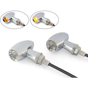 Alchemy Parts Custom Motorcycle Led Indicators In Chrome With Optional Driving Lights Pair Alchemy Parts Custom Motorcycle Led Indicators In Chrome With Optional Driving Lights Pair