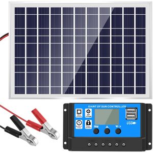 Sodial 30w 12v Solar Panel Battery +40a Controller For Rv Car Boat Home Camping E6d8 Sodial 30w 12v Solar Panel Battery +40a Controller For Rv Car Boat Home Camping E6d8