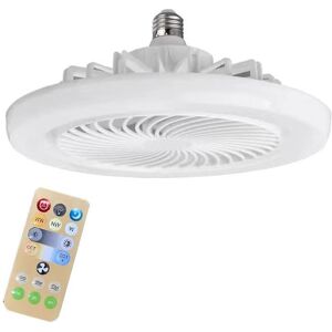 Wolike 26cm Diameter 2-In-1 Led Fan Light, Led Fan Lamp Bead E27 Screw Bulb Fan, Remot Wolike 26cm Diameter 2-In-1 Led Fan Light, Led Fan Lamp Bead E27 Screw Bulb Fan, Remot