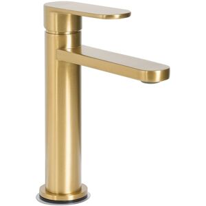 Beliani Brass Gold Basin Mixer Tap - Faucet Beliani Brass Gold Basin Mixer Tap - Faucet