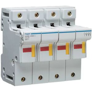 Hager Italia Spa Ls604 Fuse Holder - 14x51mm, 3p N, 6m Hager Italia Spa Ls604 Fuse Holder - 14x51mm, 3p N, 6m