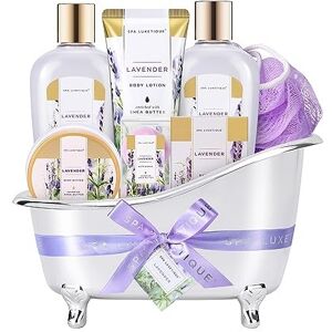Spa Luxetique Pamper Gifts For Women, 8pcs Lavender Bath Set For Women Gifts, Spa Luxetique Pamper Gifts For Women, 8pcs Lavender Bath Set For Women Gifts,
