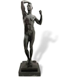 Aubaho Bronze Sculpture Copy After Rodin The Age Of Bronze Replica Bronze Figure Man Aubaho Bronze Sculpture Copy After Rodin The Age Of Bronze Replica Bronze Figure Man