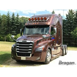 Bragan™ Roof Bar + Spot Lamp Lights For Western Star 5700xe Tapered Roof Stainless Truck Bragan™ Roof Bar + Spot Lamp Lights For Western Star 5700xe Tapered Roof Stainless Truck